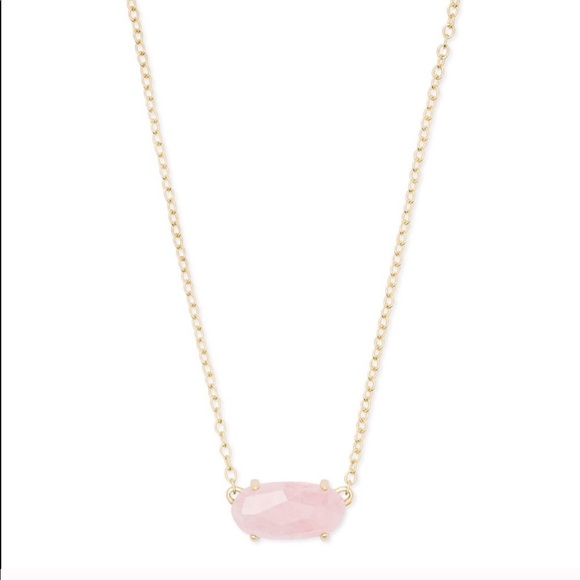 Kendra Scott Jewelry - Kendra Scott Ever Gold Necklace In Rose Quartz